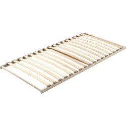 Lattenrost VIPACK "Vipack Lattenrost", beige (natur), B:90cm H:7cm L:200cm, Lattenroste, Lattenrost mit 17 Schichtholzfederleisten in Kunststoffkappen