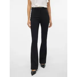 Vero Moda Vmamira MR FLARED Pant Ga Noos Hose, schwarz, XXL (44), Länge 32, Web, Obermaterial: 95% Polyester, 5% Elasthan, unifarben, ausgestellt normal, Hosen Anzughose