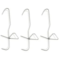 Fischhaken zum Räuchern - Edelstahl - 20cm - Ein Haken