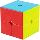 JOPHEK Zauberwürfel, Zauberwürfel Stickerless Zauberwürfel Original Speed Cube Puzzle Würfel, Schneller & Professioneller (2x2)