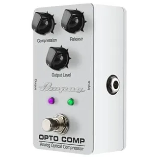 Ampeg Opto Comp Analoges optisches Kompressorpedal, Weiß