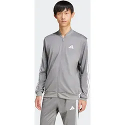 Outdoorjacke ADIDAS SPORTSWEAR "M TR MEL TT", Herren, Gr. M, schwarz (schwarz melange), Obermaterial: 100% Polyester, sportlich, Jacken