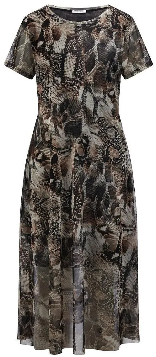 Mesh-Kleid zum Schlupfen Efixelle braun, 36