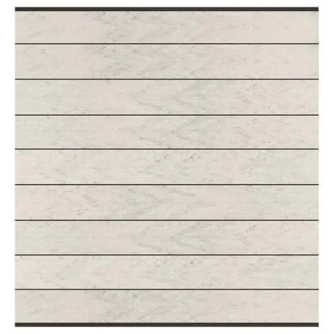 Elephant Steckzaun Modular EVO 200 WPC Bi-Color weiß 180x195cm, Leiste Anthrazit