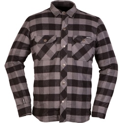 Modeka Nooner, Jacke/Hemd - Grau/Schwarz - 5XL