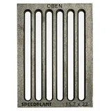 Ascherost 15,7 x 22 cm (16 x 22 cm) Ofenrost Kaminrost Liegerost Tafelrost - Stärke 13 mm