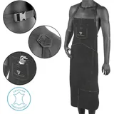 STAHLWERK Schweißerschürze Schwarz Aus Hochwertigem Spaltleder