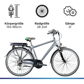 Zündapp Z802 2021 28 Zoll RH 48 cm grau/grün