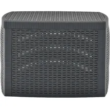 vidaXL Gartentisch 54 x 54 x 36,5 cm Anthrazit