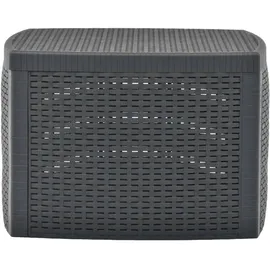 vidaXL Gartentisch 54 x 54 x 36,5 cm Anthrazit