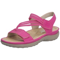 Rieker Damen Sandalen, 64870, - 58259, Pink, 38