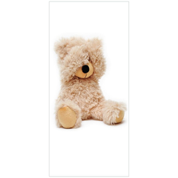 Wallario Türtapete Süßer Teddybär, glatt, ohne Struktur