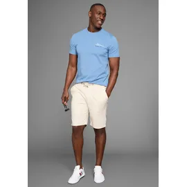 delmao Bermudas "aus Leinen", Herren, Gr. L, N-Gr, beige (sand), Web, Obermaterial: 55% Leinen, 45% Baumwolle, Leinenoptik, bequem kniefrei, Hosen Bermudas, Lässige Bermudas, Topseller