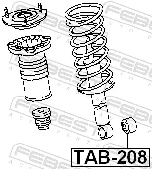 FEBEST Buchse, Stoßdämpfer tab208 Vorderachse für GEELY TOYOTA