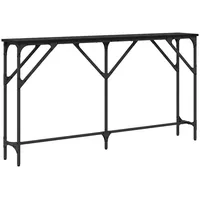 VidaXL Konsolentisch Schwarz Eiche 140x23x75 cm Holzwerkstoff