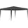 vidaXL Faltpavillon 4 x 4 m inkl. 4 Seitenteile Schwarz