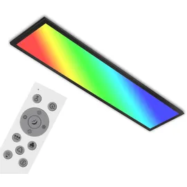 Briloner LED Panel Dimmbar Fernbedienung Farbwechsel Cct 24w Schwarz Metall Ip20 Brilo Ner