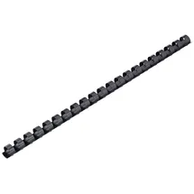 Leitz 10972 Plastikbinderücken, A4, 21 Ringe 145 Blatt, 100 Stück, schwarz