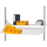 Rau Metallablage neigbar E, B1200(1080)xT300xH160mm, RAL7035