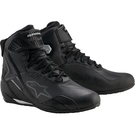 Alpinestars Stella Faster 4, Drystar Damen Motorrad Schuhe, schwarz-silber, Größe 36