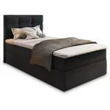 masseno Boxbett schwarz Holz, 100x200 cm, Schlafzimmer, Betten, Boxspringbetten