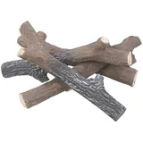 Carlo Milano Deko-Äste für Bioethanol-Öfen 4er-Set hitzebeständige Keramik