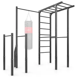 Marbo Sport OUTDOOR- Sprossenwand mit Klimmzugstange, Boxsackhalterung und langen Dip-Stangen MO-Z5 – Marbo Sport