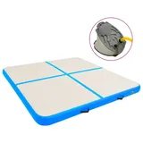 vidaXL Aufblasbare Gymnastikmatte mit Pumpe 200x200x10 cm PVC Blau