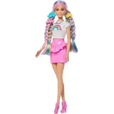 Barbie Regenbogen Glitzerhaar Modepuppe (JJP07)