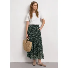 STREET ONE Maxirock Damen Floral Grün 38