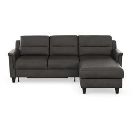 sit&more Ecksofa SIT & MORE "Farö L-Form", grau (anthrazit), B:234cm H:90cm T:168cm, Sofas, Ecksofa, inklusive Federkern, wahlweise mit Bettfunktion und Bettkasten