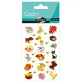 Clairefontaine Maildor Cooky Sticker 8 Bögen 7,5x12cm Tiere mehrfarbig