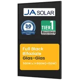 JA SOLAR Balkonkraftwerk JA Solar 500Wp Full Black Bifaziale Solarmodule