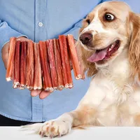 Ochsenziemer | Leckerli Hund | Ochsenziemer Hund | Hunde kauartikel | Kauknochen welpen | Hundeknochen große Hunde (10 stück (1er Pack), Ochsenziemer (M))