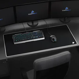 Titanwolf Gaming Mauspad, XXL Speed Gaming Mousepad / Extragroße Fläche von 900 x 400mm, Symbol weiß