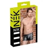 Nek Pants im Mattlook mit Netz-Einsätzen, schwarz, L