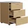 VCM Nachtschrank Testalo 46 x 42 x 59 cm Braun/Weiß