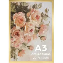 luxuskollektion Bilderrahmen Modern Gold A3 3er Set