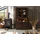 Massivmoebel24 Vitrine Akazie 98 x 40 x 180 cm Dunkelbraun