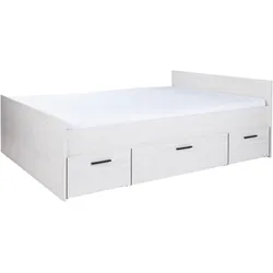 Stauraumbett ARTHUR BERNDT "Jugendbett »Mathea« 140 x 200 cm", nordic, wood, nachbildung, nordic, wood, nachbildung, nordic, wood, nachbildung, B:147cm H:70cm L:204cm, Betten