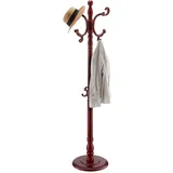 Vevor Garderobenständer 182 cm Braun