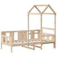 VidaXL Tagesbett mit Dach 90x200 cm Massivholz Kiefer