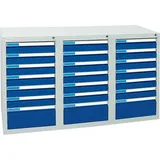 Schubladenschrank ESTA3 900x1500x500 7035/5010 7613274