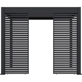 Paragon Lamellen Sichtschutz für Pergola Grand Tuscan 10 0,94 x 2,34 m Grau