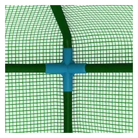 vidaXL Gewächshaus mit Ablagen Stahl 143x143x195 cm