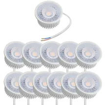 Oktaplex lighting Oktaplex LED Modul dimmbar Nizza 12er Set Warmweiß 2700K 4,9W 370lm GU10 Ersatz 230V