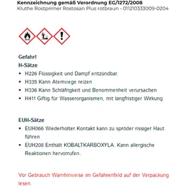 Kluthe Rostprimer Rostosan® Plus rotbraun 2,5 l