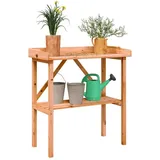 vidaXL Pflanztisch Pflanzenständer 78 cm braun
