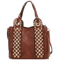 Campomaggi Handtasche Leder 17 cm cognac