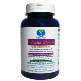 Vitalleben Guggul Indische Myrrhe Ayurveda Guggulsterone Kapseln 180 St.